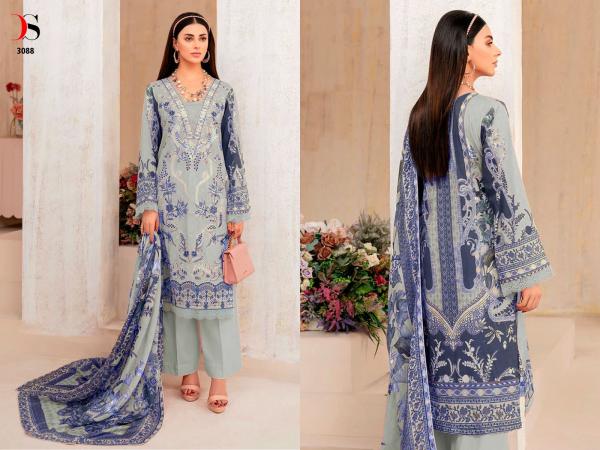 Deepsy Cheveron 7 Cotton Dupatta Designer Pakistani Suit Collection